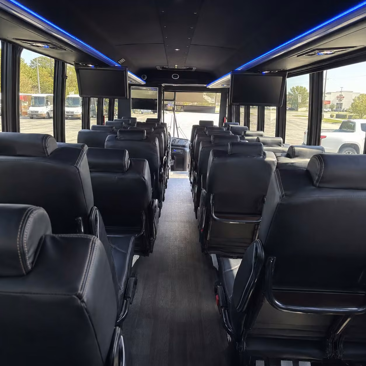28 passenger minibus interior