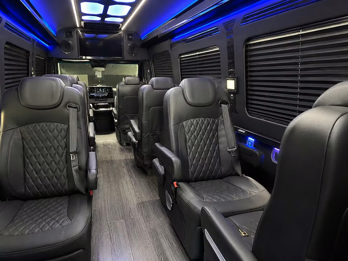 sprinter van with driver inside